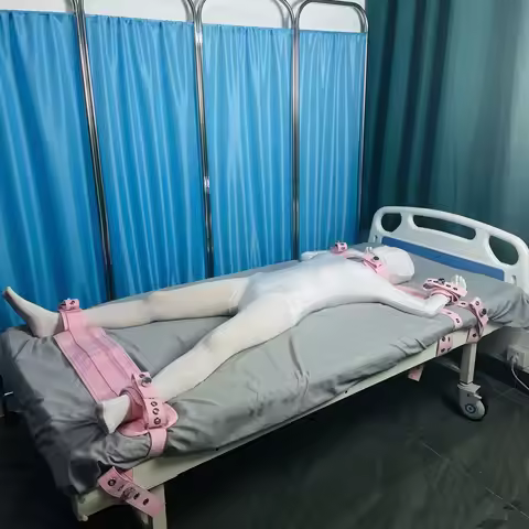 Pink Magnetic Locking Restraints Set Secure & Soft Medical Cuffs for Hands Ankle Neck for Agitated &