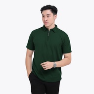 BROGUY Kaos Polo Shirt Pria Kerah Lengan Pendek Zipper