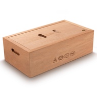 Cigar Humidor Box Mellow Cedar Wood Large Capacity Humidifier Cabinet Compartment Paint-Free Storage