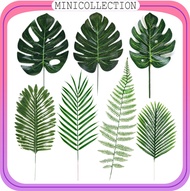 Daun Plastik Monstera  Palsu Philodendron  Palem Pakis Pinus Artificial Semi Latex Hiasan Dekorasi KB18