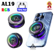 Sò lạnh AL19 quạt tản nhiệt điện thoại công suất cao cho điện thoại LED RGB hiển thị nhiệt độ hỗ tr