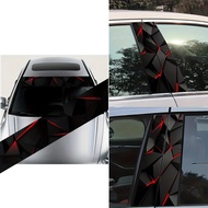 2pcs B-pillar stickers, 1 eye-catching car windshield tech decal for all models