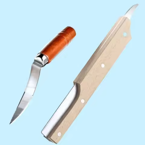 Wooden Handle Coconut Opener Stainless Steel Coconut Opener Knife Household Kitchen New Multifunctio