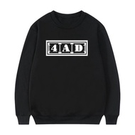 4AD Record Label Logo Crewneck Premium Cotton Fleece Sweatshirt
