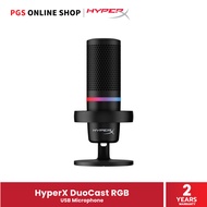HyperX Microphone DuoCast RGB ไมโครโฟนสตรีมมิ่ง เชื่อมต่อ USB 2.0 การรับเสียงแบบคาร์ดิออยด์ รอบทิศทา