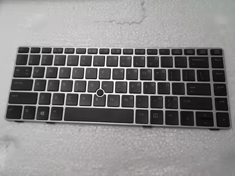 USED For HP EliteBook 8460p 8470p 8460w 8470w 702649-001 Keyboard US POINT Silver Frame