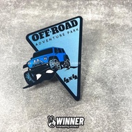 Creative Creative Outdoor Camping Off-Road Stickers 4 x 4 Car Rear Window Rear Reflective Waterproof