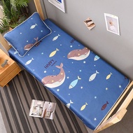 Student ice silk mat bamboo mats dormitory single fold can be folded 1.2 meter summer soft dried str