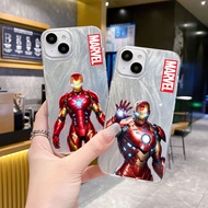 Luxury The Avengers Heros Iron Man Feather Laser Phone Case For XIAOMI 11LITE POCO M6 X3 X6 X5 M3 F5