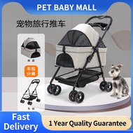 Pet Cart Dog Cat Teddy Baby Cart Go Out Small Pet Cart Lightweight Foldable Outdoor Travel
