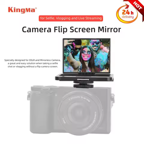 KingMa Camera Periscope Flip Mirror Screen For DSLR / Mirrorless Camera for Sony A6500 a7m2/r2 Fuji 