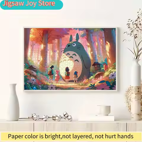 My Neighbor Totoro Jigsaw Puzzle 500/1000/1200/2000pcs -Anime Art Cardboard Puzzle for Family Fun & 