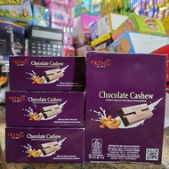 DKING CASHEW CHOCOLATE BLACK COMPOUND CHOCOLATE BOX OF 20 PCS