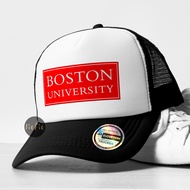 Boston University Trucker Hat/ University Hat/ University Hat/ University Logo Hat/ Trucker Hat Truc