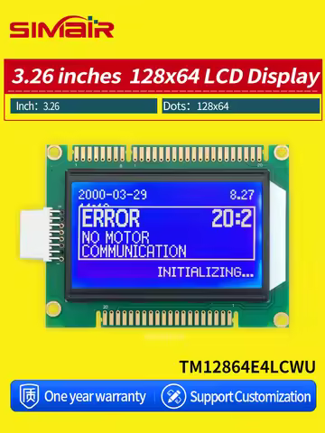 Hot COB STN LCM ST7920 12864 128*64 128x64 Graphic LCD Display Module Screen for TM12864E4LCWU Elect