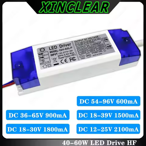 40W 45W 48W 50W 60W LED Driver DC54-96V 36-65V 18-39V 18-30V 600mA 900mA 1500mA 1800mA 2100mA Lighti