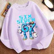 Children Steal a Brainrot 67 Inspired Graphic Sweatshirt Crewneck Casual Wear Top