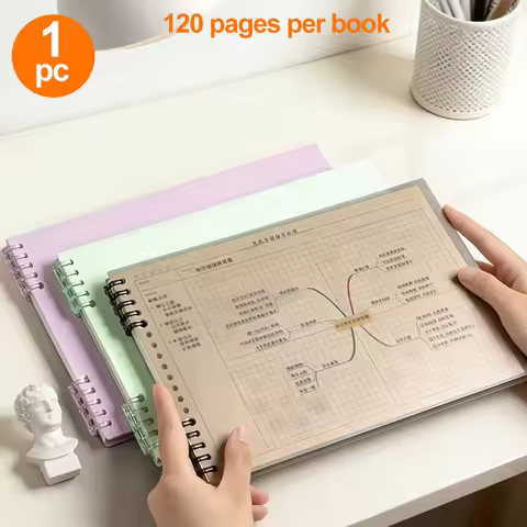 1pc Mind Map Notebook, Spiral Notebook, Project Planning Notebook, Each 120 Pages, Suitable for Clas