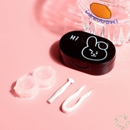 Cartoon Waterproof Contact Lens Case - Portable Travel Storage for Daily Use