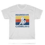 Vintage Retro Jiu Jitsu Aggressive Cuddling Bjj Mma Jujitsu T-Shirt