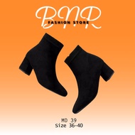 Women's Boots Thick Heels Women's Work Boots High Heels Women's Leather Boots Md39