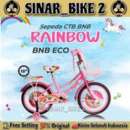 CUCI GUDANG Sepeda Mini Anak Perempuan BNB RAINBOW Ukuran 12 16 18