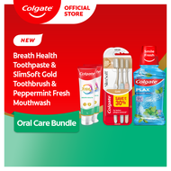 [BUY 2 GET 4] Colgate Total Breath Health Toothpaste 150g x 2 + Slim Soft Gold Toothbrush x 3 + FREE