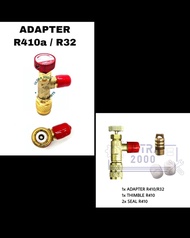 Adapter Nepel R410/R32 / Nepel Ac Mobil Angin Kompresor 1/4 / Nepel Sambungan Selang / Alat Alat Ac