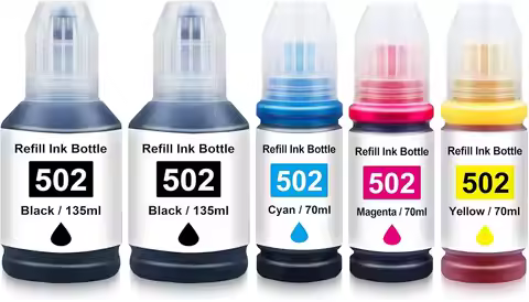 502 Compatible Refill Ink Replacement for Eps T502 Ink Bottle for Epn Eco Tank ET-2760 ET-4760 ET-27