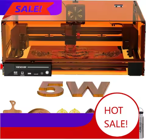 BestsellerBestsellerLaser Engraving Machine, Woxcker L2 MAX 5.5W Enclosure Laser Engraver, 300x300mm