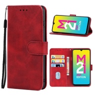 Ready stock Leather Phone Case For Samsung Galaxy M21 2021