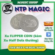 Magic COIN through everything FLIPPER COIN imported standard beautiful coins with fast folding and h