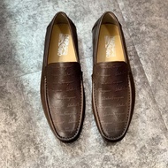 Salvatore Ferragamo Kasut lelaki Fashion Casual Loafers Leather Shoes business loafer kasut lelaki k