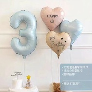 ONE HOME STORE - 數字 3 32吋鋁汽球 生日佈置 拍攝道具 生日必備 生日汽球 數字汽球 生日 小童生日