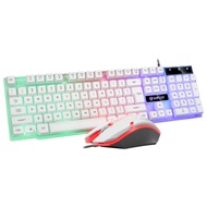 ✕℗┅INPLAY STX200 keyboard and mouse set/gaming keyboard and mouse/mechanical gaming keyboard(White）