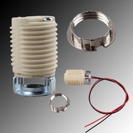 ✨Crystal Lamp Holder All Dental with Floss Ceramic G9 Lamp Holder Chandelier Anti-Aging Temperature 