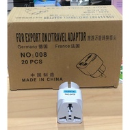 3 In 1 Over Plug 3 to 2 Legs Travel Adapter Unvirsal