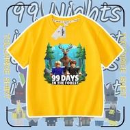 [Pure Cotton] Game 99 Nights in the Forest 99 Nights in the Forest Short-Sleeved T-Shirt Children's 