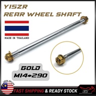 M14*290 GOLD NUT EMAS - Y15 Y15ZR Rear Wheel Shaft Tayar Sap Belakang