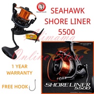 SEAHAWK SHORE LINER 5500 SPINNING FISHING REEL SURF REEL MESIN PANCING PANTAI