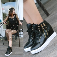PB5 Classic Women Platform Shoes Double Zip Wedge Shoes High Tops Sneakers Shoes