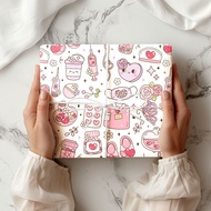 Cute pattern gift packaging paper roll gift packaging paper waterproof packaging paper 147 * 58cm