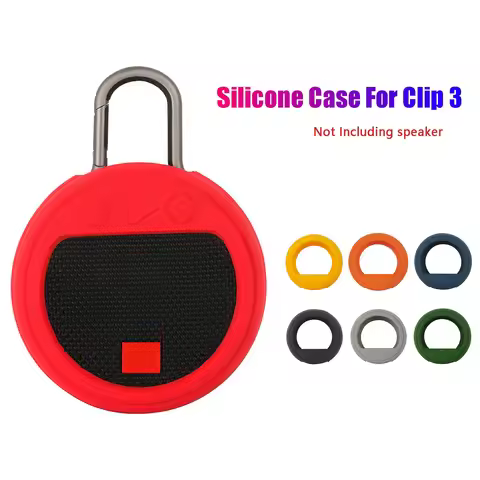New Silicone Case for JBL Clip 3 Bluetooth Speaker Anti-Scratch Durable Carrying Case Protective Sle