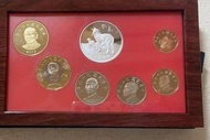 AX643 九十二年92年羊年生肖套幣925銀章 重1/2盎斯 盒附說明書~無收據