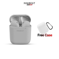 MINIBEST i12 TWS Earphone Headset Bluetooth Macaron Earphone True Wireless Stereo HIFI Sentuh Earbud