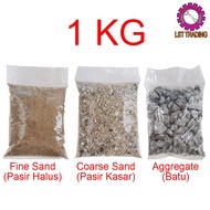 [READY STOCKS] [1KG] FINE SAND / COARSE SAND / AGGREGATE FOR CONCRETE / PASIR HALUS / PASIR KASAR / 