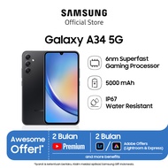 Galaxy A34 5G 8/256GB Samsung A series Layar Super AMOLED 66 inci 5000 mAh smartphone triple camera 