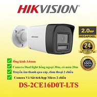 Camera Hikvision 2.0Mp full color tích hợp MIC  sử dụng với đầu ghi hình . DS-2CE16D0T-LTS, DS-2CE78