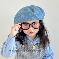Girls Beret Girls Children Korean Version Autumn Korean Version Autumn Painter Hat Casual Pumpkin Ha