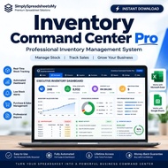 Inventory Tracker Excel | Stock Management System | Dashboard Stok Perniagaan | Inventory Command Ce